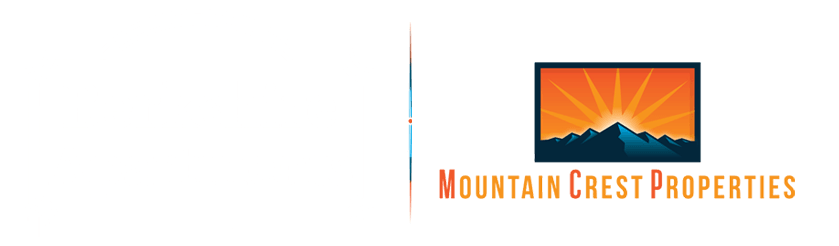 Two logos for apartment complexes, one for Berkshire Apartments and the other for Mountain Crest Properties.